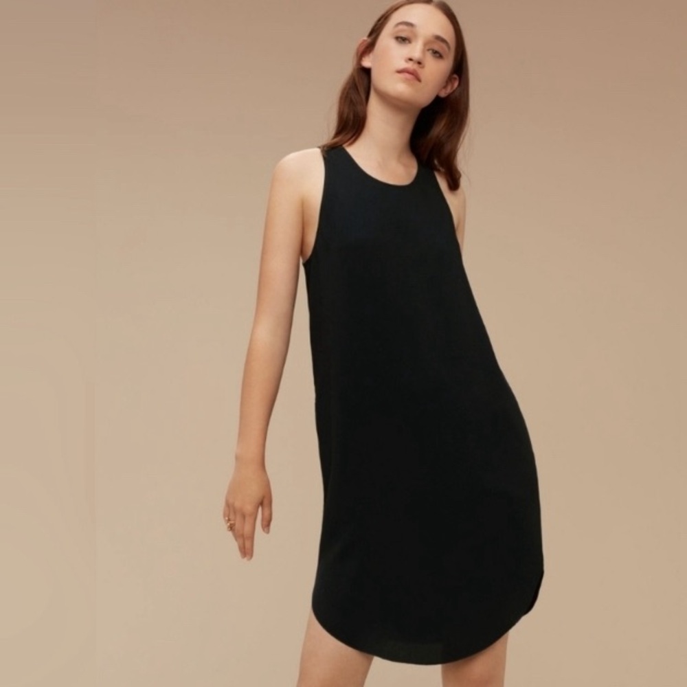 Aritzia Wilfred Black Sebatier Dress
